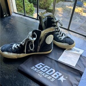 Golden Goose navy suede high tops. Size 7.5 women